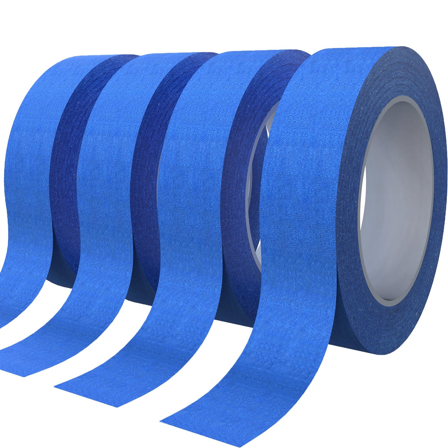 SWRT Blue Painters Tape 1 Inch Wide, 4 Rolls x 55 Yards (220 Yards Total) – Clean Removal Painters Tape for Sharp Paint Lines, Multi-Surface Masking Tape for Walls, Trim & Home Painting Projects