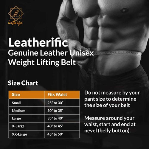 Premium Leather Weight Lifting Belt for Men & Women, 8mm Thick, 4-Inch Wide, Heavy-Duty Gym Belt with Adjustable Steel Buckle, Lower Back Support for Powerlifting, Strength Training, Squats & Deadlifts (S (25"-30"), Peccan Brown)