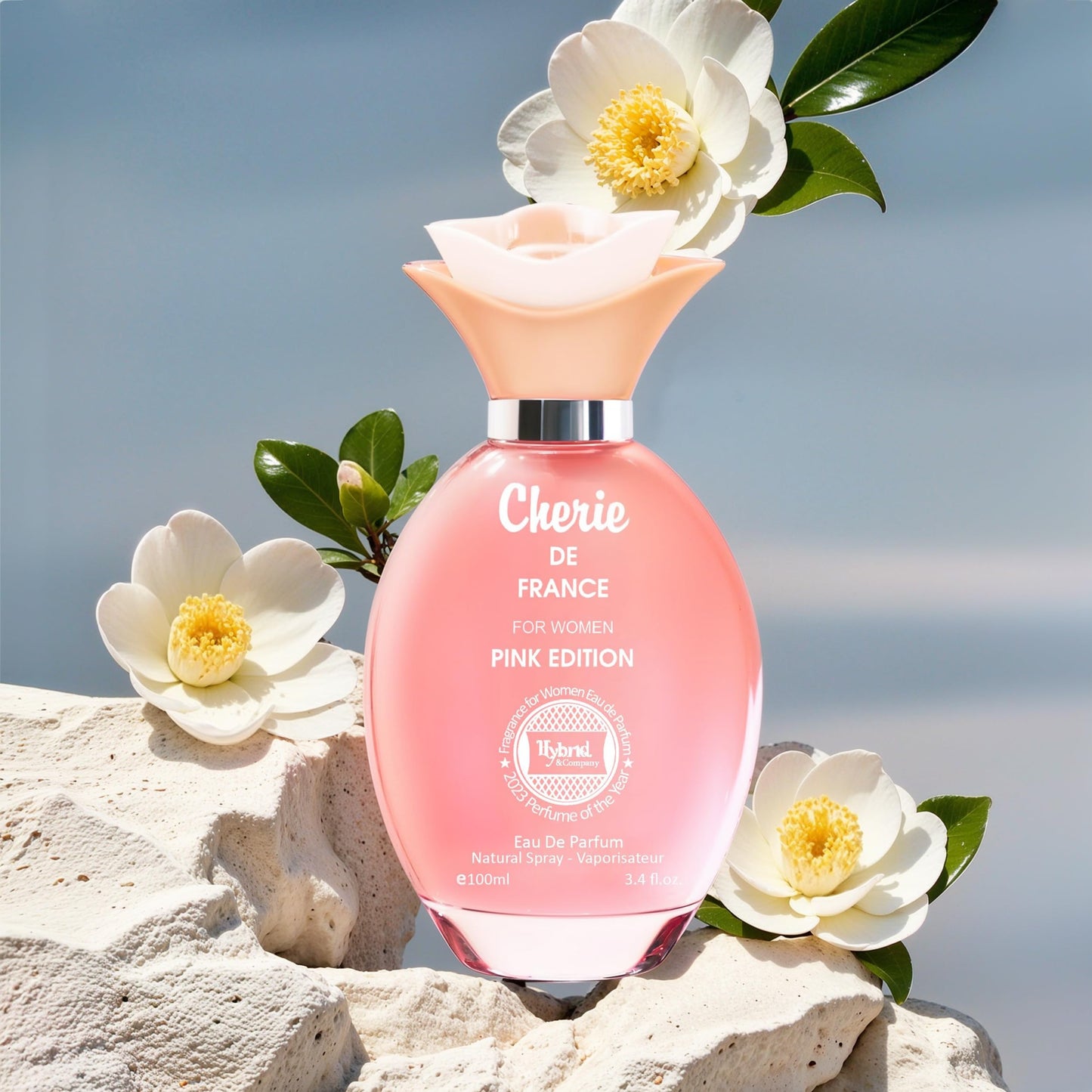 Hybrid & Company Cherie De France For Women Pink Edition Fruity Femininity Relaxed Scent Womens Perfume, 3.4 Fl Oz