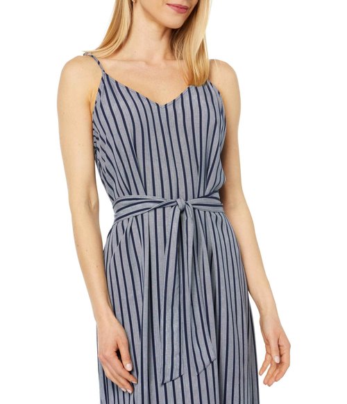 Carve Designs Macy Dress Navy Stripe MD (US 8-10)