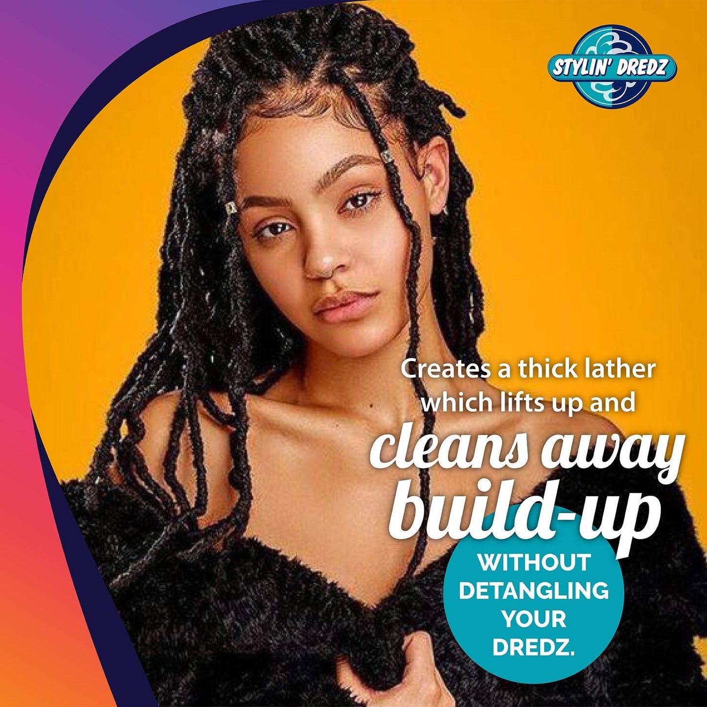 Stylin Dredz Spray Shampoo - Dreadlock Shampoo - Residue Free with Tea Tree Oil - 350 ml Pack of 4