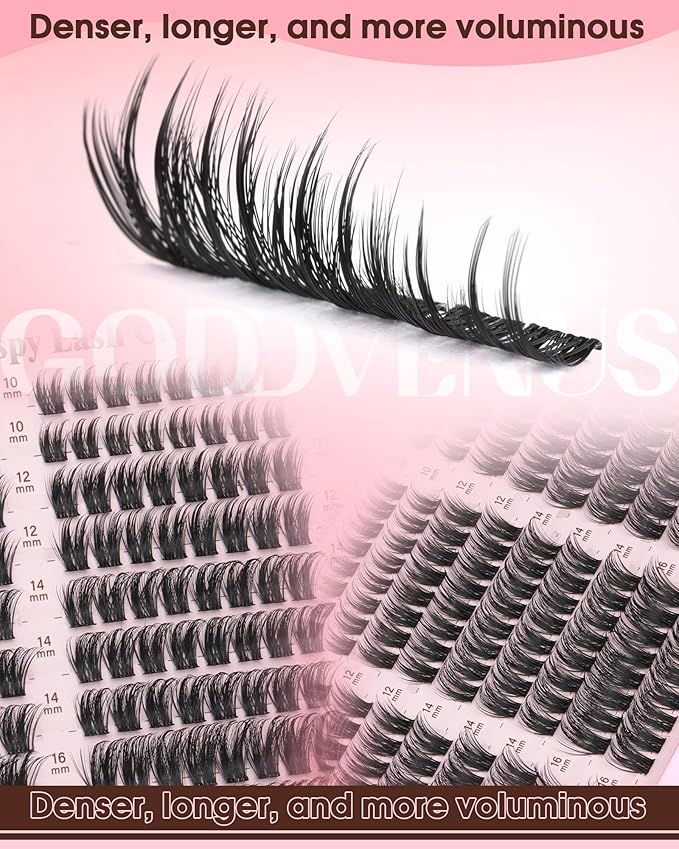 Wispy Manga Lash Clusters Natural Eyelash Clusters Fairy Cluster Eyelash Extensions Anime Individual Lashes C Curl Lash Extension Waterproof DIY Eye Lashes Cluster