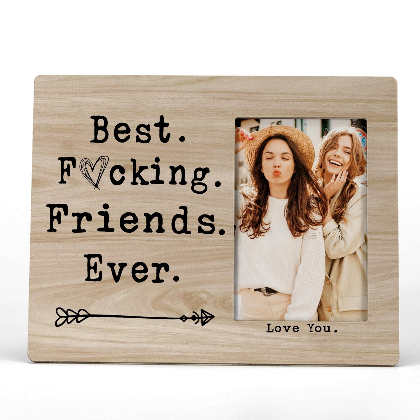 FONDCANYON Best Friends Ever Picture Photo Frame, Bestie Bff Friend Picture Frames, Best Friend Ever Gifts, Best Friend Friendship Gifts For Men Women Friends Birthday Christmas Girls(4x6 Inch Photo) (Color-2)