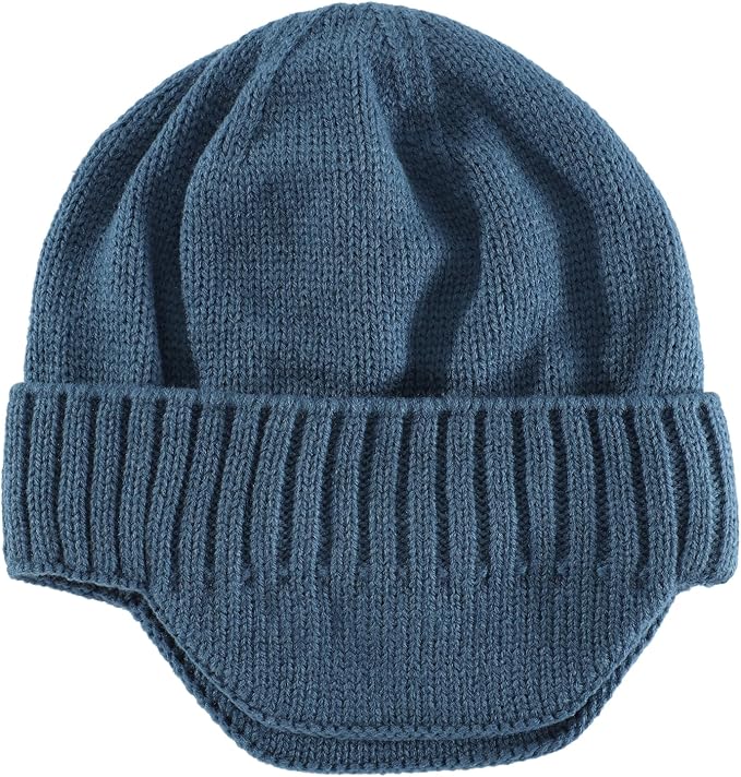 Home Prefer Mens Winter Hat Knit Earflap Hat Stocking Caps with Ears Beanie Hat
