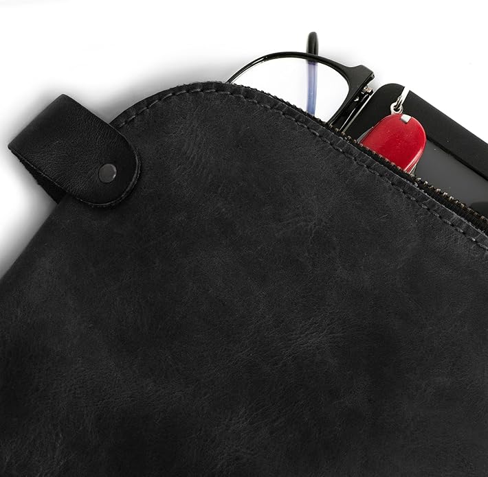 Hide & Drink, Large Rustic All Purpose Utility Bag for Cords & Chargers, Travel Bag, Multi-Purpose Bag, Full Grain Leather