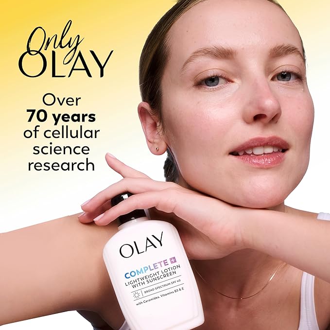 Olay Face Moisturizer Complete All Day UV Moisture Cream with Sunscreen SPF 15, Normal Skin, 2 Fl Oz (Pack of 3)
