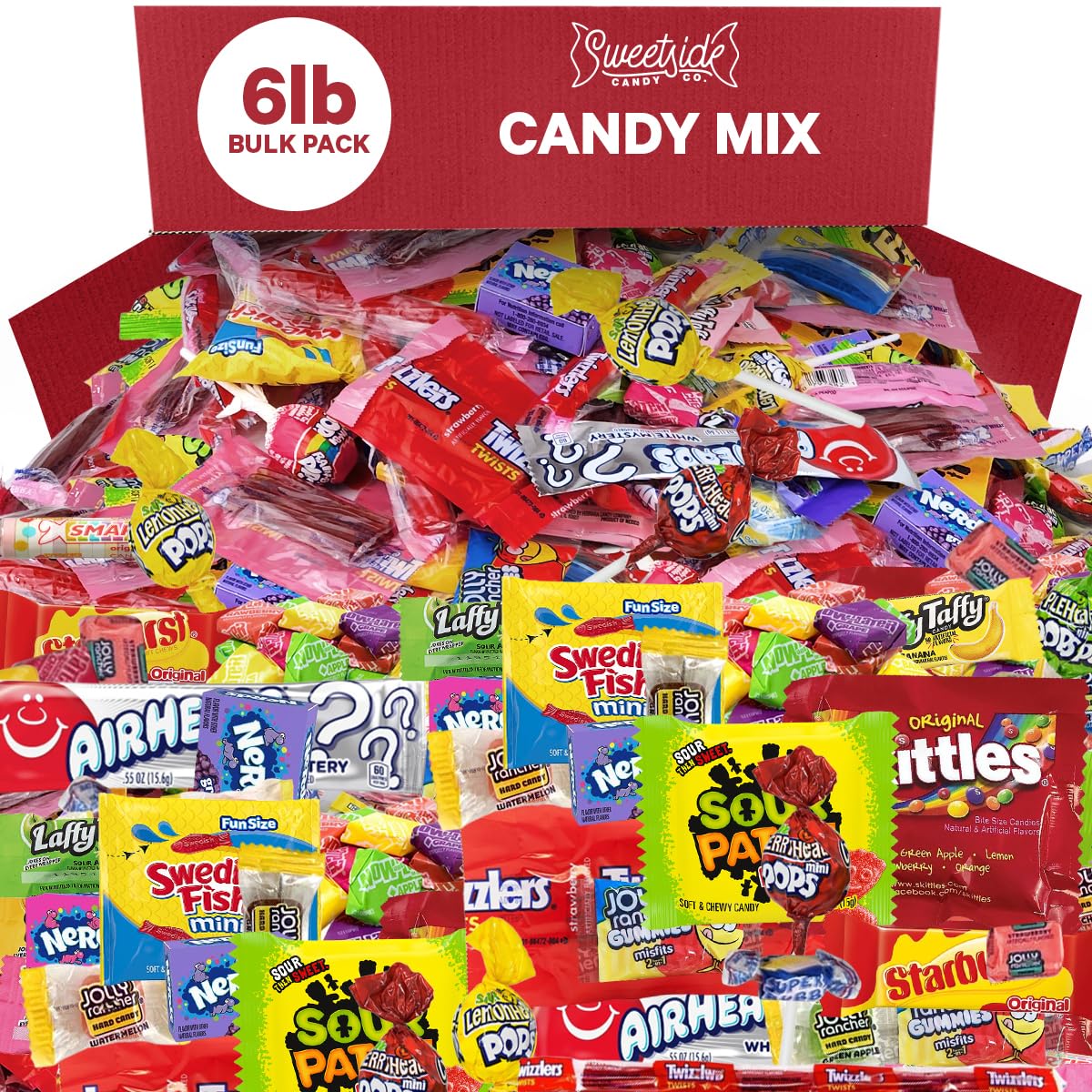 Bulk Candy Mix Parade Kid’s Dream, 6lb of Individually Wrapped Party Variety, Favorite Sweets Giant Bag Assorted Classic for Pinata Filler, Goodie Bag Fun Size