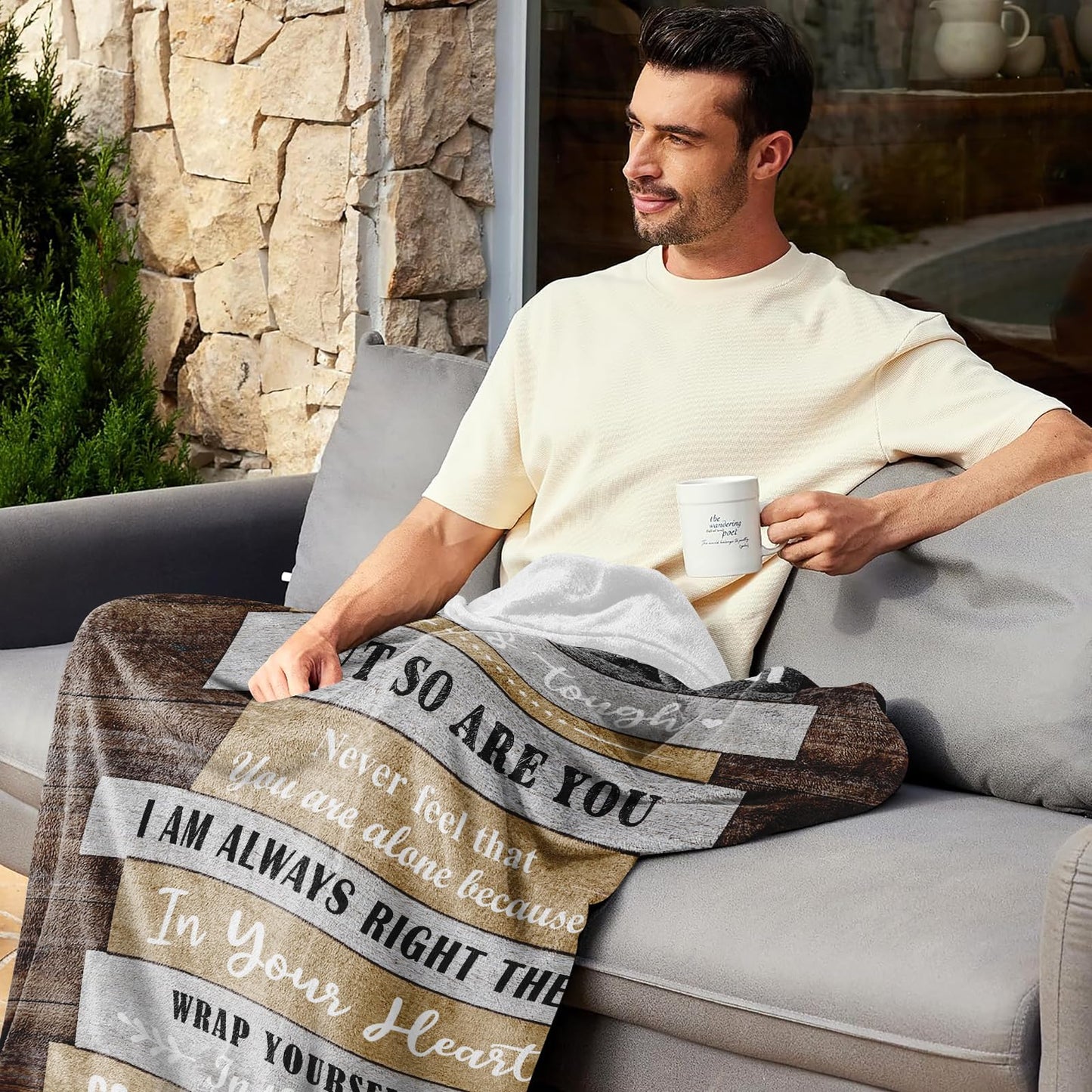 Fesangtao Gifts for Brother, Brother Gifts from Sister, Brothers Birthday Gift, Gift for Brothers Adult, Best Bro Ever Presents, to My Bro Presents Blanket 60"X50"