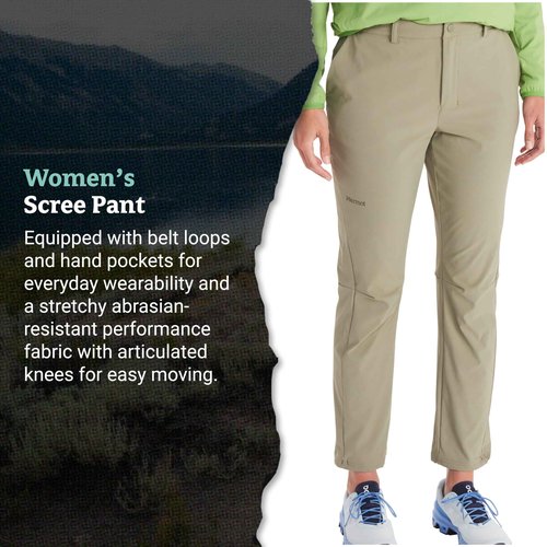 MARMOT Women's Scree Pant, Vetiver, 6