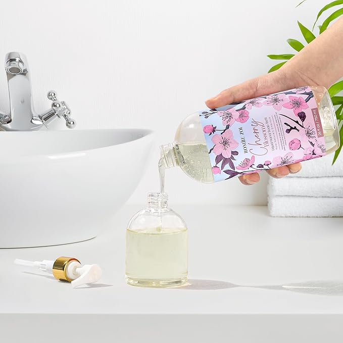 ROMIIE ZOI Liquid Hand Soap Refill, Cherry Blossom, Gentle & Moisturizing Formula, 750 ML/ 26 FL OZ