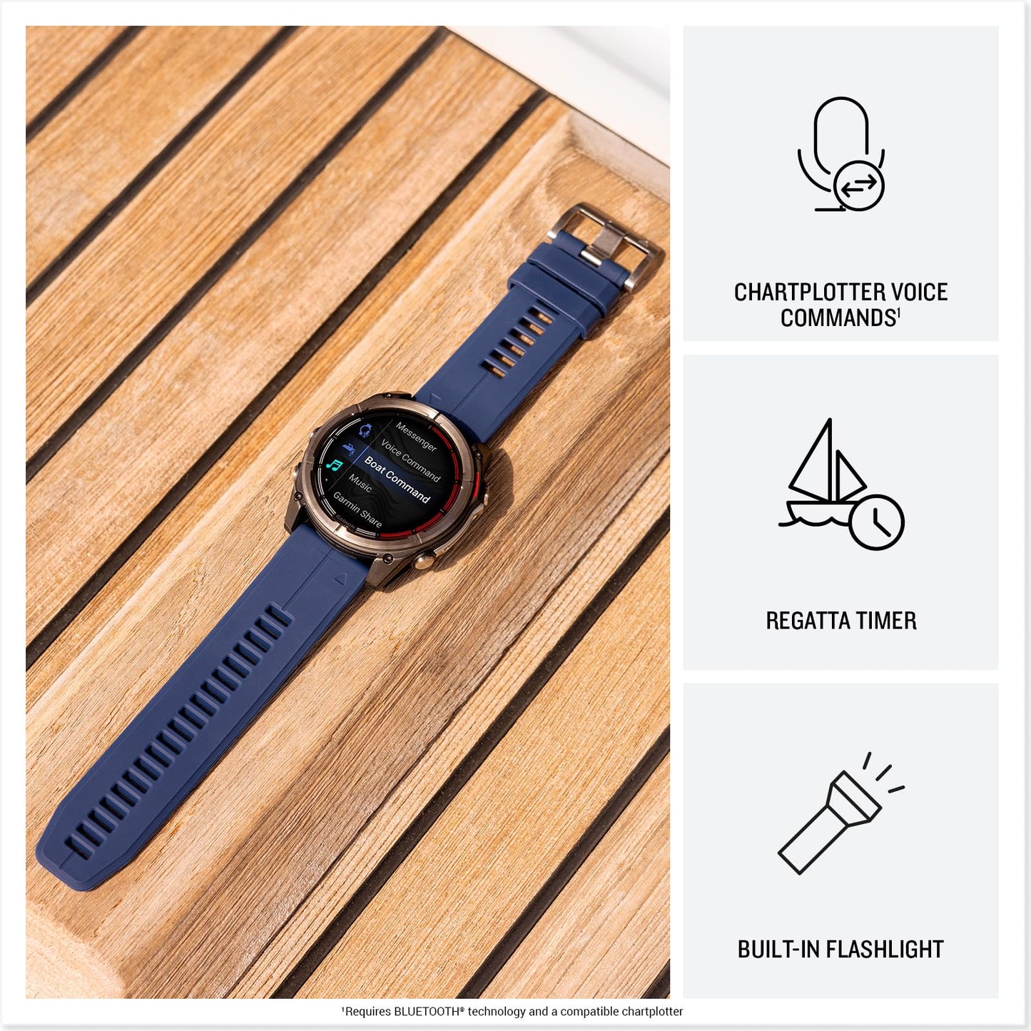 Garmin Quatix 8, 51 Mm, Marine Gps Smartwatch, Bright Amoled Display, Chartplotter Controls, Built-In Flashlight, 24/7 Health &