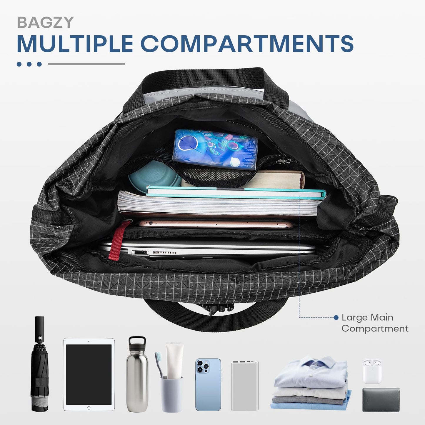 BAGZY 40x30x15cm Personal Item Travel Bag Underseat Travel Bag 17x13x6 Personal Item Backpack Lightweight Casual Rolltop Laptop Backpack 17 in Carry on Luggage Flight Approved for Men and Women Green