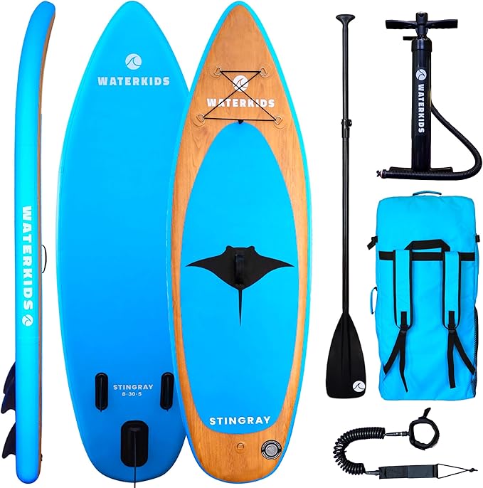 Waterkids Paddle Boards for Kids and Adults, Inflatable Stand Up Paddle Board Packages for Families