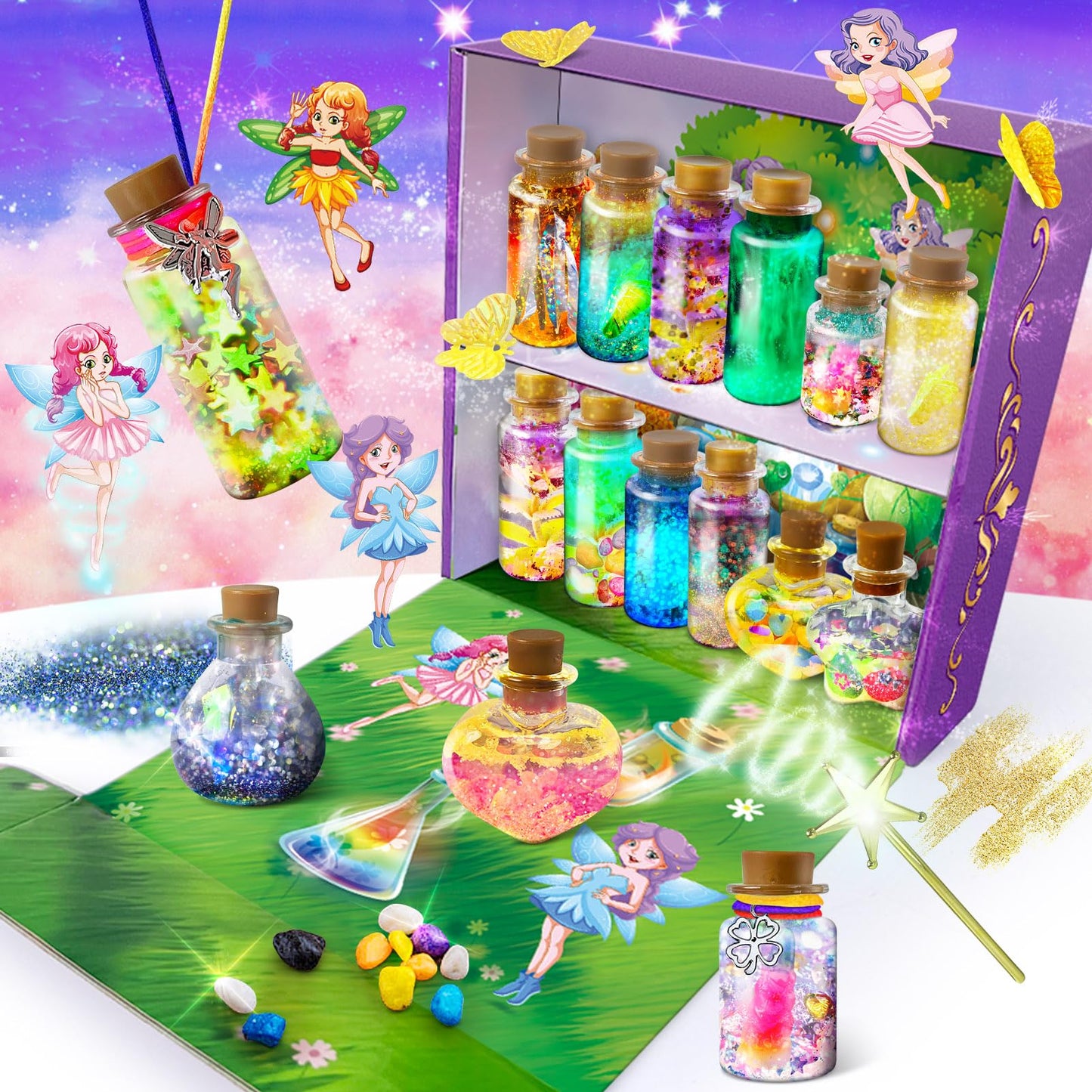 JOPSHEEN Potion Making Kit for Kids, 20 Bottles Potions, Christmas Birthday Toys Gifts for Boys Girls Age 8 9 10 11 12