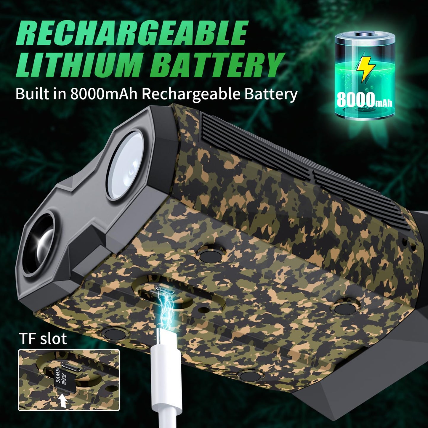 Night Vision Goggles, 4K Full-Color Night Vision Binoculars for Adults,Large-Capacity Rechargeable Battery with 32GB TF Card, 20X Digital Zoom & 3'' Large Screen，Suitable for Camping & Fishing