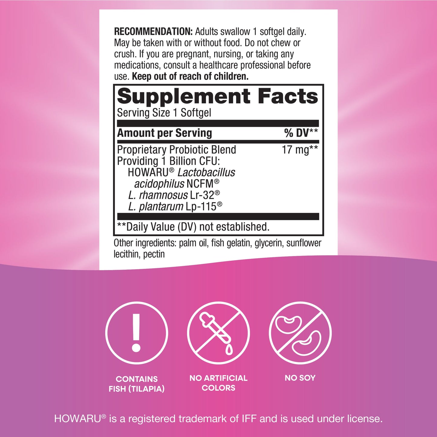 Nature's Way Women's Probiotic Pearls, Supports Women's and Digestive Health*, Protects Against Occasional Constipation & Bloating*, 1 Billion Live Cultures, 90 Softgels