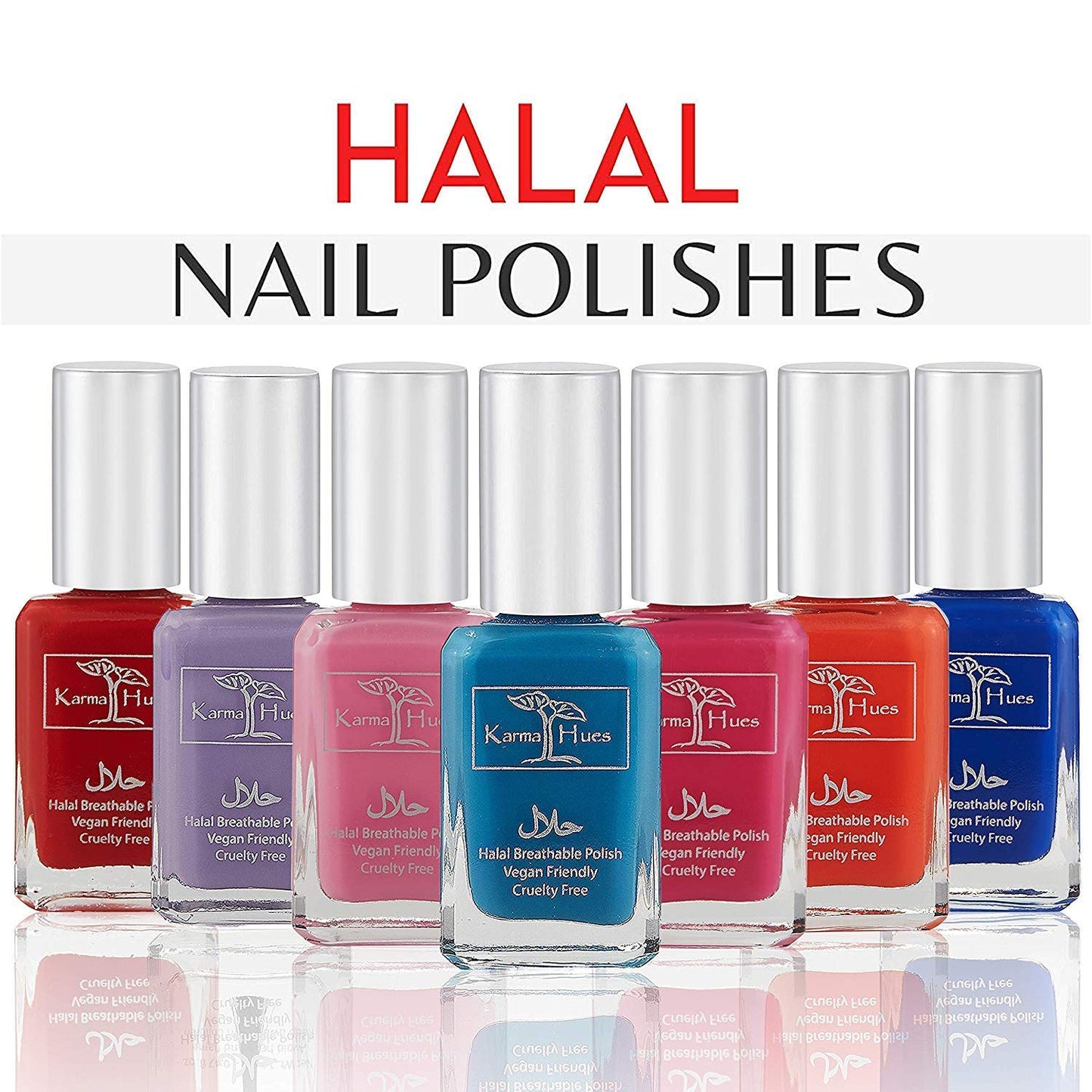 Karma Naturals Certified Halal Nail Polish - Breathable & Water Permeable, Wudu Friendly (Malala)