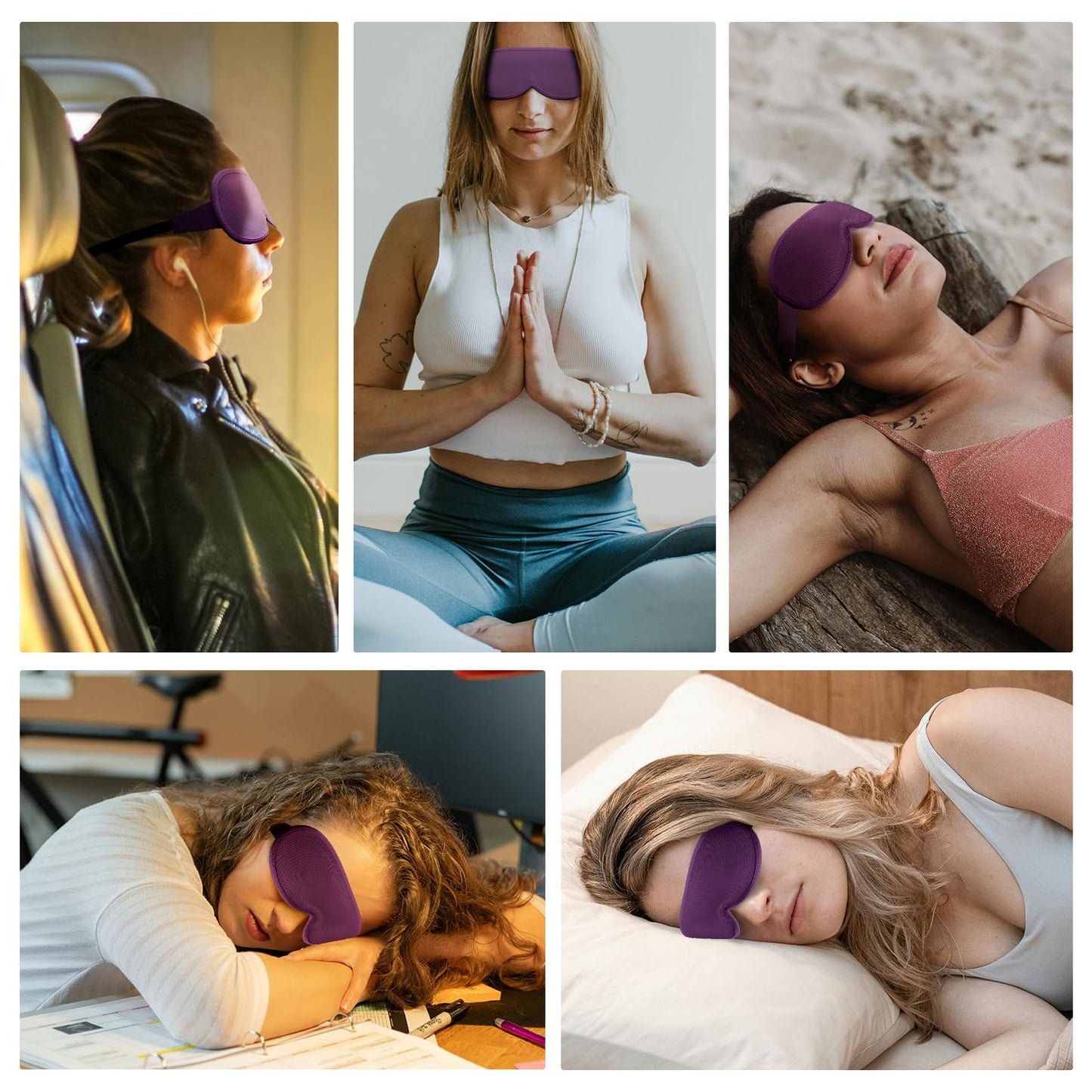 Weighted Eye Mask Cover for Sleeping - Eye Masks for Sleep with Adjustable Strap, Lash Extension Eye Covers for Women Men, 3D Contoured, Plane Travel Essentials, Blindfold for Meditation