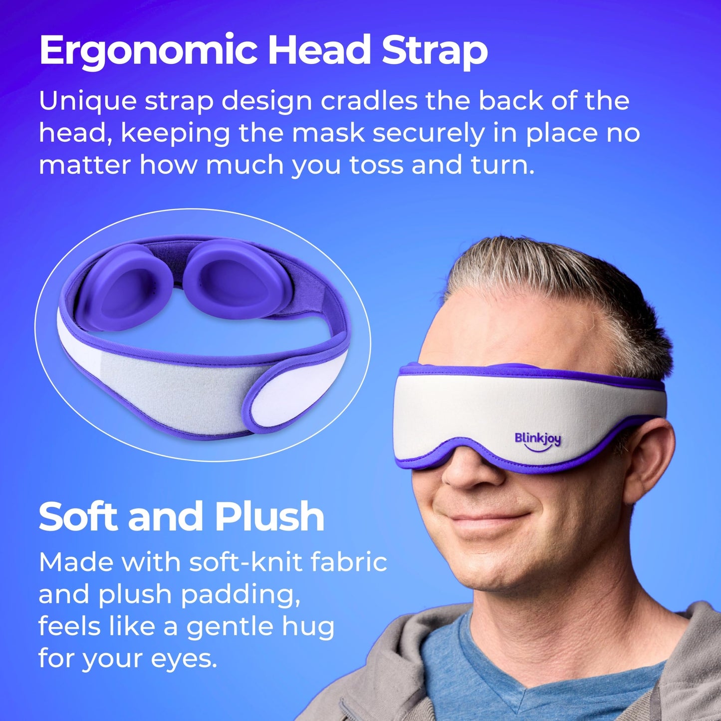 Blinkjoy Hydrating Sleep Mask for Dry Eye Relief – Moisture-Sealing Blackout Eye Mask Protects from Dust & Drafts, Preserves Eye Drops & Ointment, Lightweight (2nd Gen)