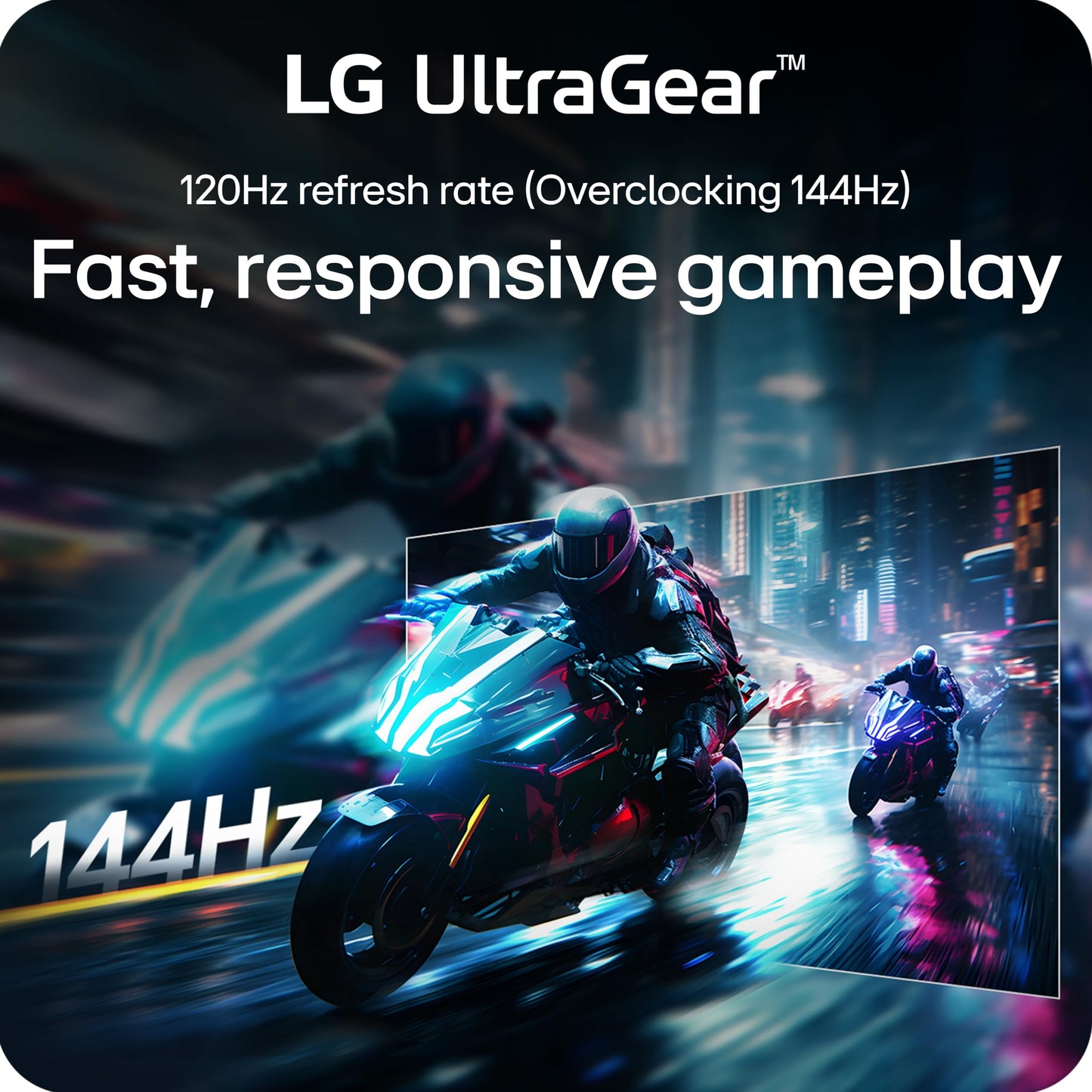 LG 24G411A-B 24-inch Ultragear Full HD (1920 x 1080) IPS Gaming Monitor, 144Hz (O/C), 1ms MBR, NVIDIA G-Sync Compatible, AMD FreeSync, HDR10, HDMI, DisplayPort, Slim Stand, Black