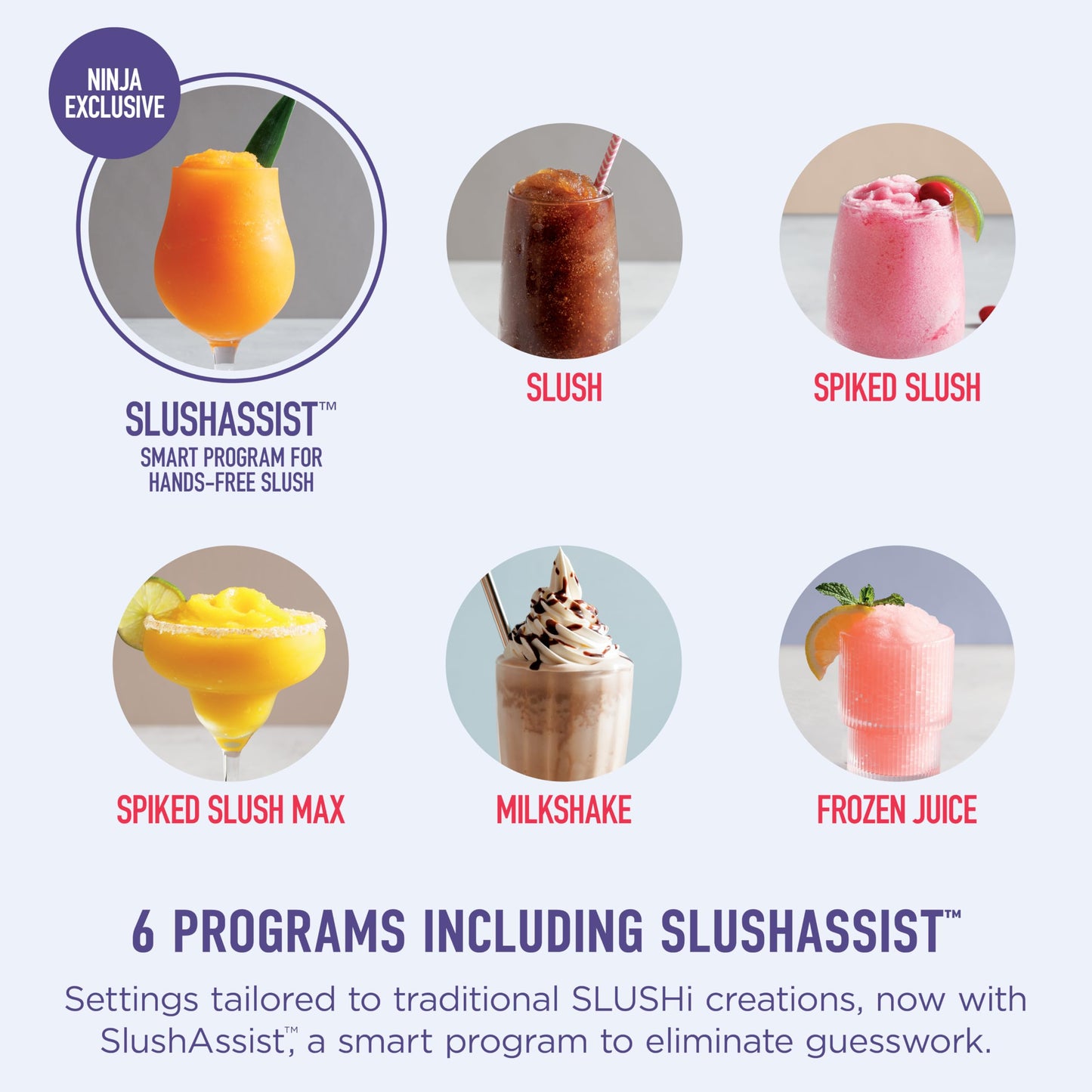 Ninja SLUSHi Max XXL Smart Frozen Drink Maker | Top Performance & Smart Technology, Party-Size 150oz Capacity, No Ice Needed, 6 Programs, Ideal Temp & Texture up to 12 hours | Blue FS605SG