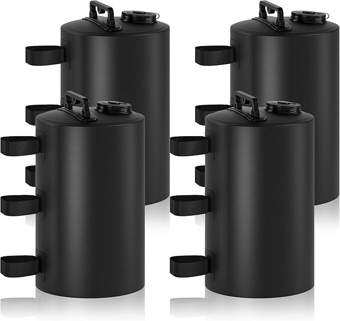 Canopy Water Weights Bag, 88 lb Tent 4 Leg Weights Bag, Portable 10L Water Bag Windproof Fixed Canopy Weights Bag, for Out...