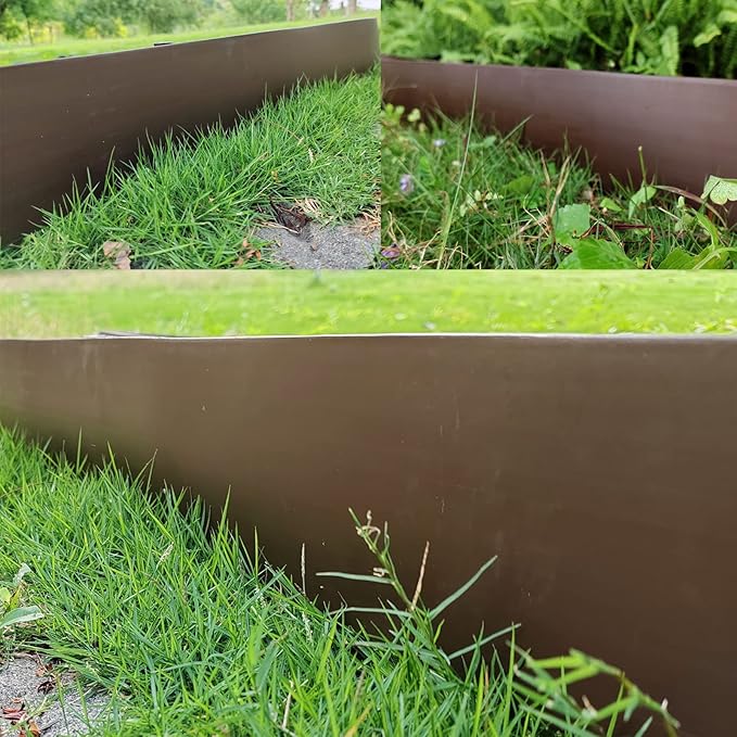 Landscape Edging Kit,20FT Plastic Garden Edging with 25 Stakes,4.5 Inch Tall Lawn Edging for Yard,Lawn,Flower Gardens Border
