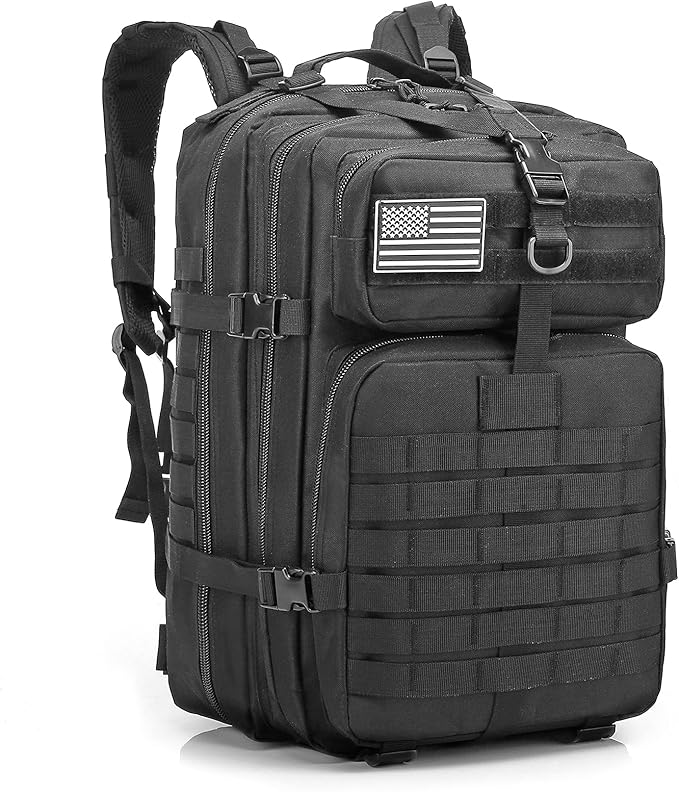 KOOYU 40L Molle Tactical Military Backpack Army Bag Assault Pack Rucksack