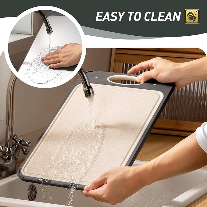 2 in 1 Stainless Steel Cutting Board with Handle Chopping Large Big Small Metal Meat Butcher Block Not Titanium Madera Glass Marble Stone Kitchen Tablas Cocina Cortar Picar Regalos Mujer Mama Abuela