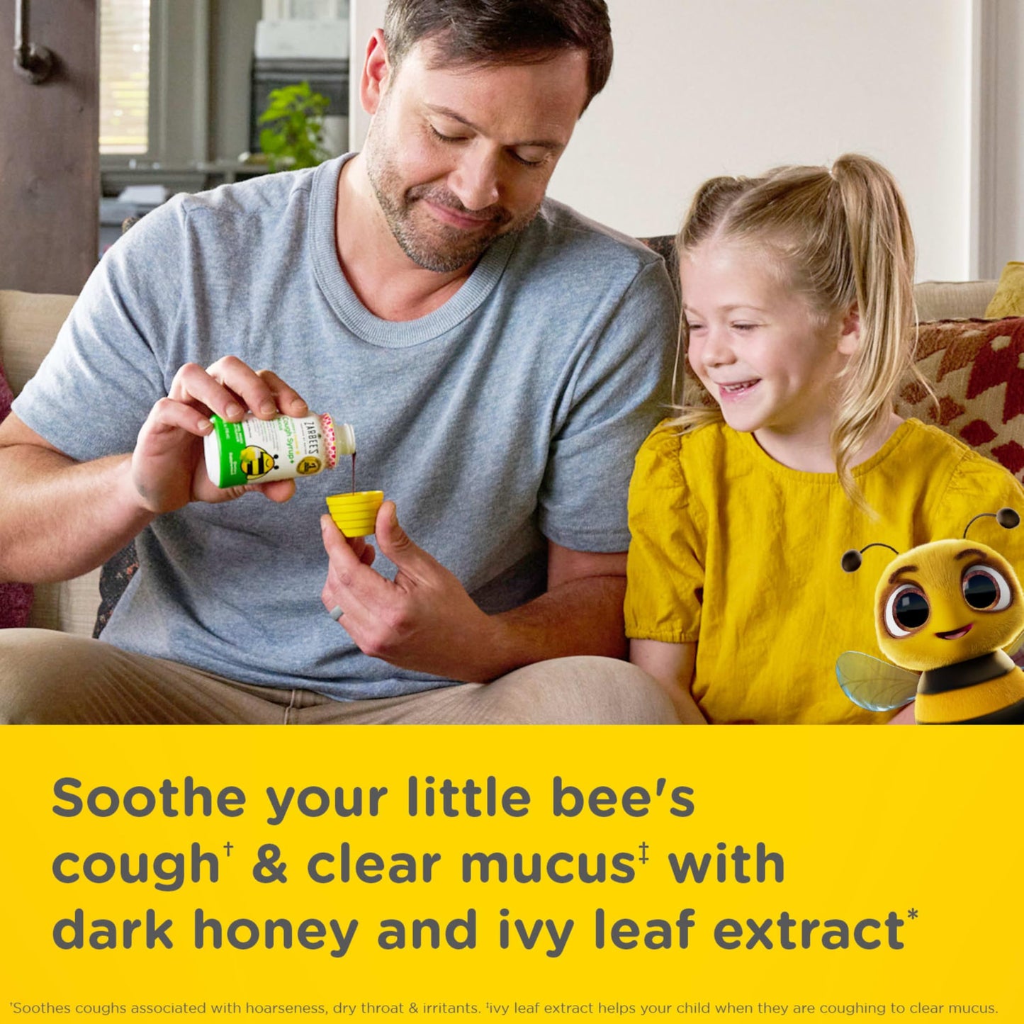 Zarbee's Children’s Honey Cough Syrup + Mucus Day & Night Value Pack, Daytime & Nighttime Toddler Cough Syrup, Dark Honey, Ivy Leaf Extract, Chamomile, Mixed Berry Flavor, 2X 4 Fl Oz