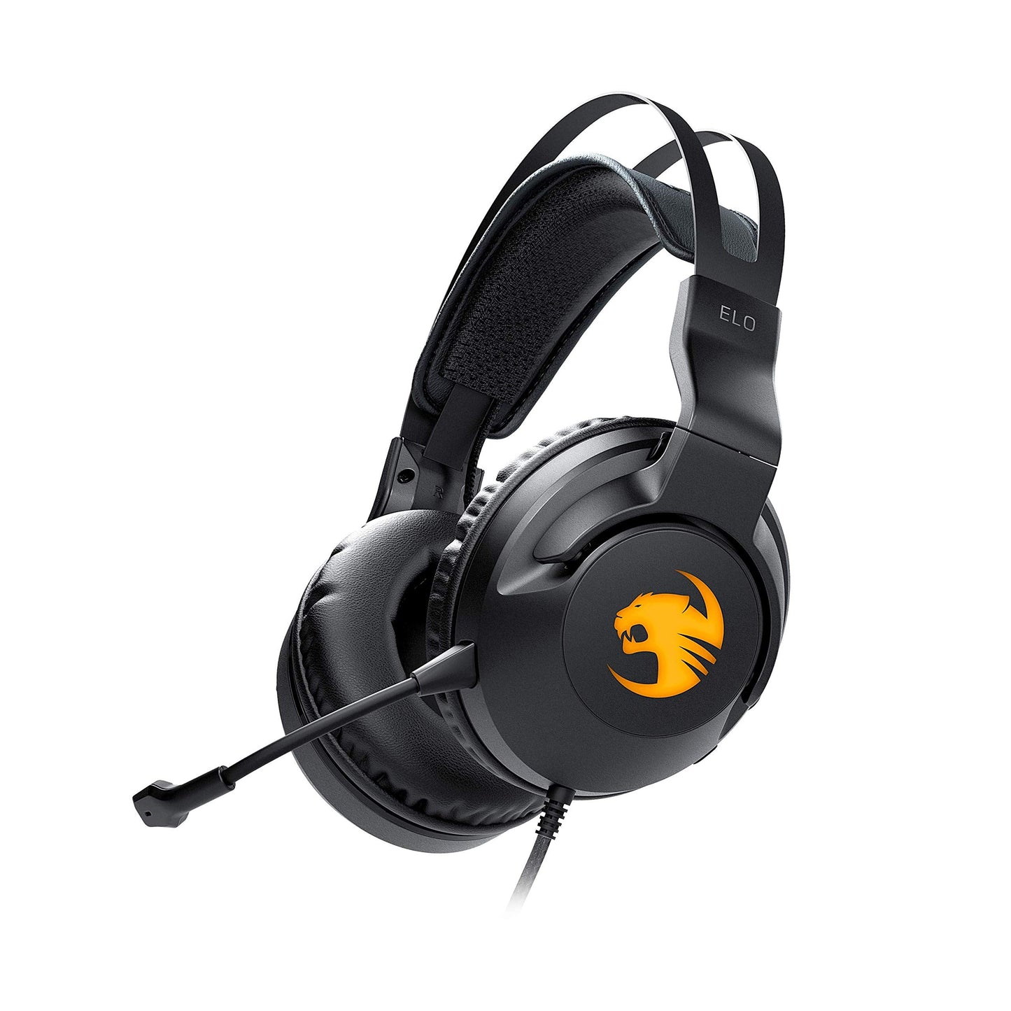 ROCCAT Elo 7.1 USB PC Gaming Headset, Surround Sound with AIMO RGB Lighting, Wired Computer Headphones, Detachable Noise Cancell