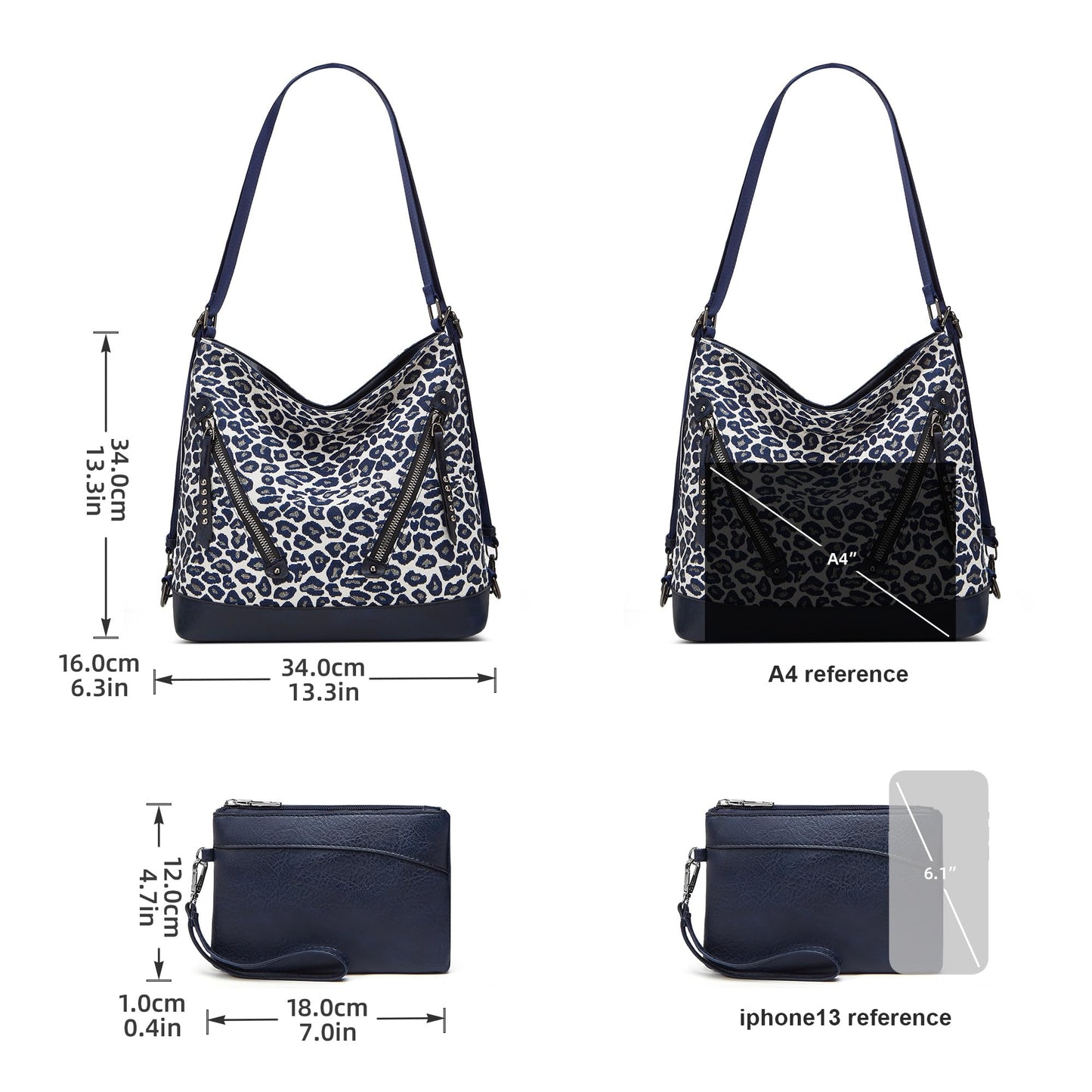 Women Fashion Handbags Wallet Tote Bag Shoulder Bag Top Handle Satchel Purse Set