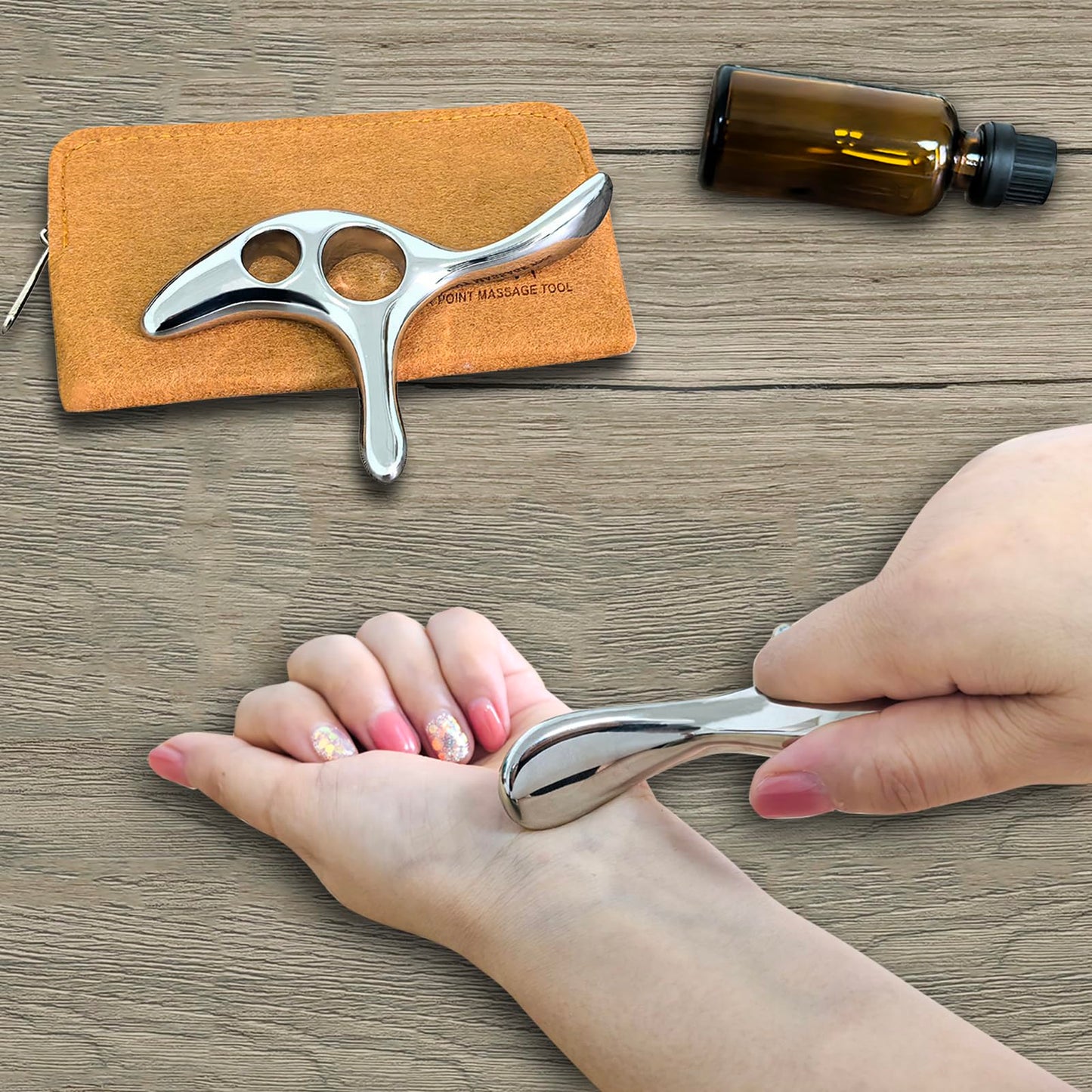 BYYDDIY Gua Sha Trigger Point Massage Tool & Muscle Scraper Tool -Thumb Protector,Deep Tissue Massage,Scraping Massage Tools (Ts)