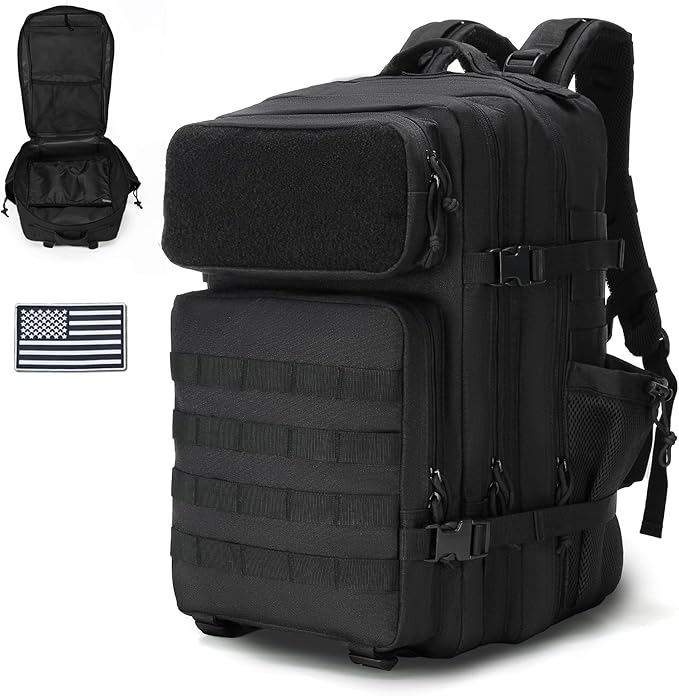 gracedon Military Tactical Backpack for Men and Women Army Camping Daypack Bug out Bag 45l Asault Pack for Travel Hiking (...