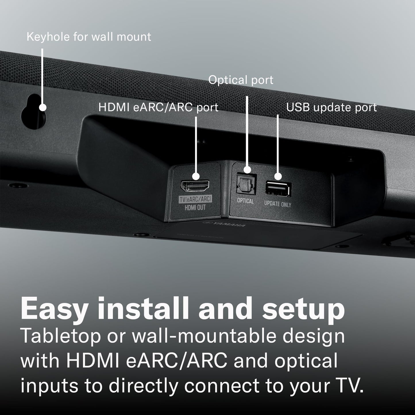 YAMAHA SR-B40A Dolby Atmos Sound Bar with Wireless Subwoofer (Black)