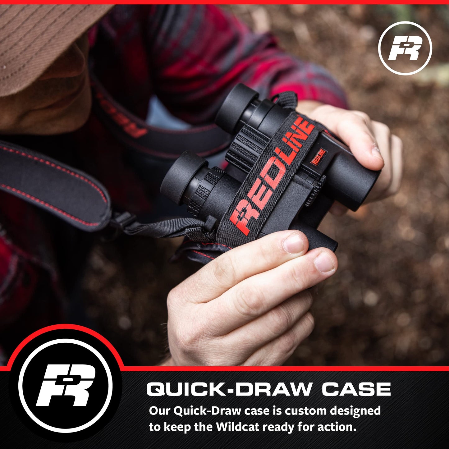Red-Line Optics F4F Wildcat 8x25, 7 Prism Best Binoculars for Hiking, Hunting, Bird Watching, Boating and Other Field Work, Designed in America, Based in Washington State