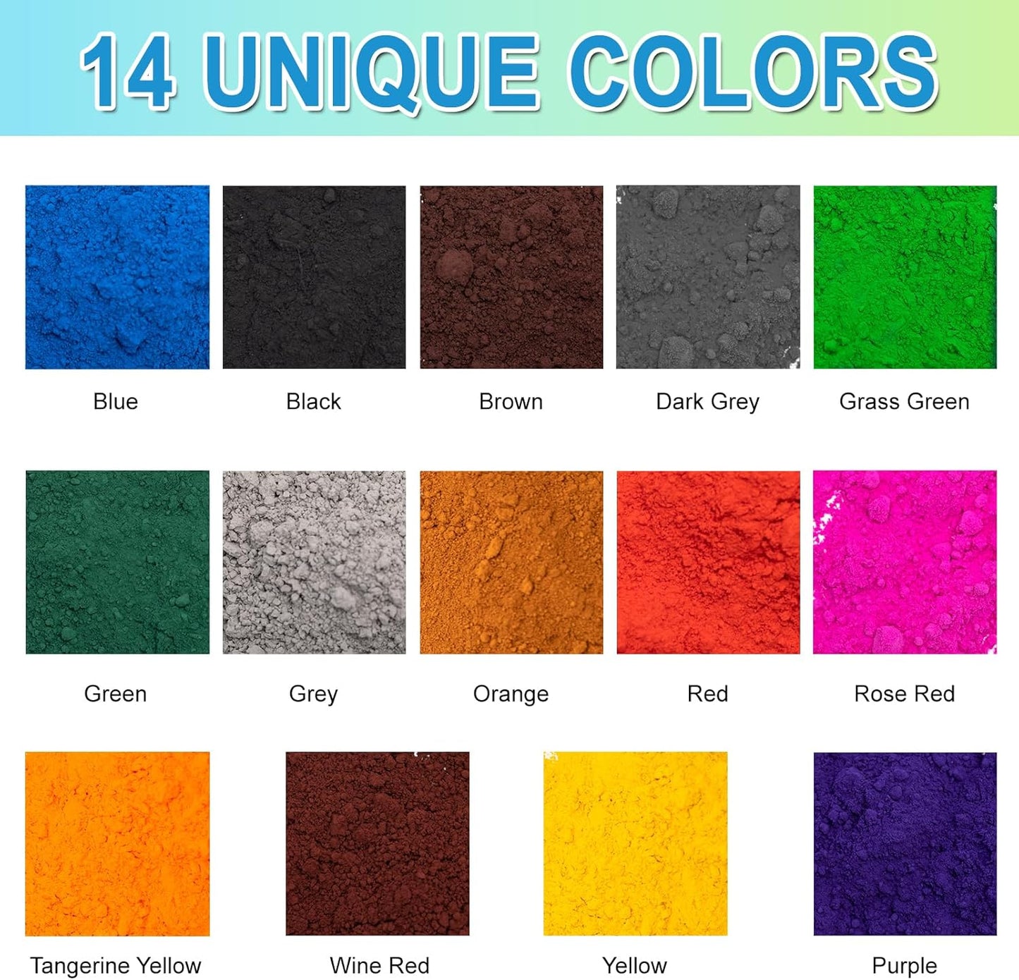 GOODTAKE Iron Oxide Powder, Green Concrete Color Pigment, Green Grout Colorant, Color Dye for Cement, Concrete, Clay, Pastel, Mortar, Grout, Mix DIY, Epoxy Resin (Green, 8 oz)