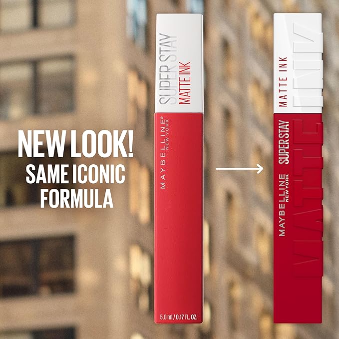Maybelline Super Stay Matte Ink Liquid Lipstick Makeup, Long Lasting High Impact Color, Up to 16H Wear, Savant, Rose Pink, 1 Count, Packaging May Vary