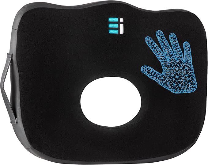 Premium Large Donut Pillow for Tailbone Pain Relief, Hemorrhoid Pillow for Sitting, Coccyx Support, Postpartum Recovery, Pressure Sores, Post Surgery and Sciatica, Donut Seat Cushion Butt Pillows