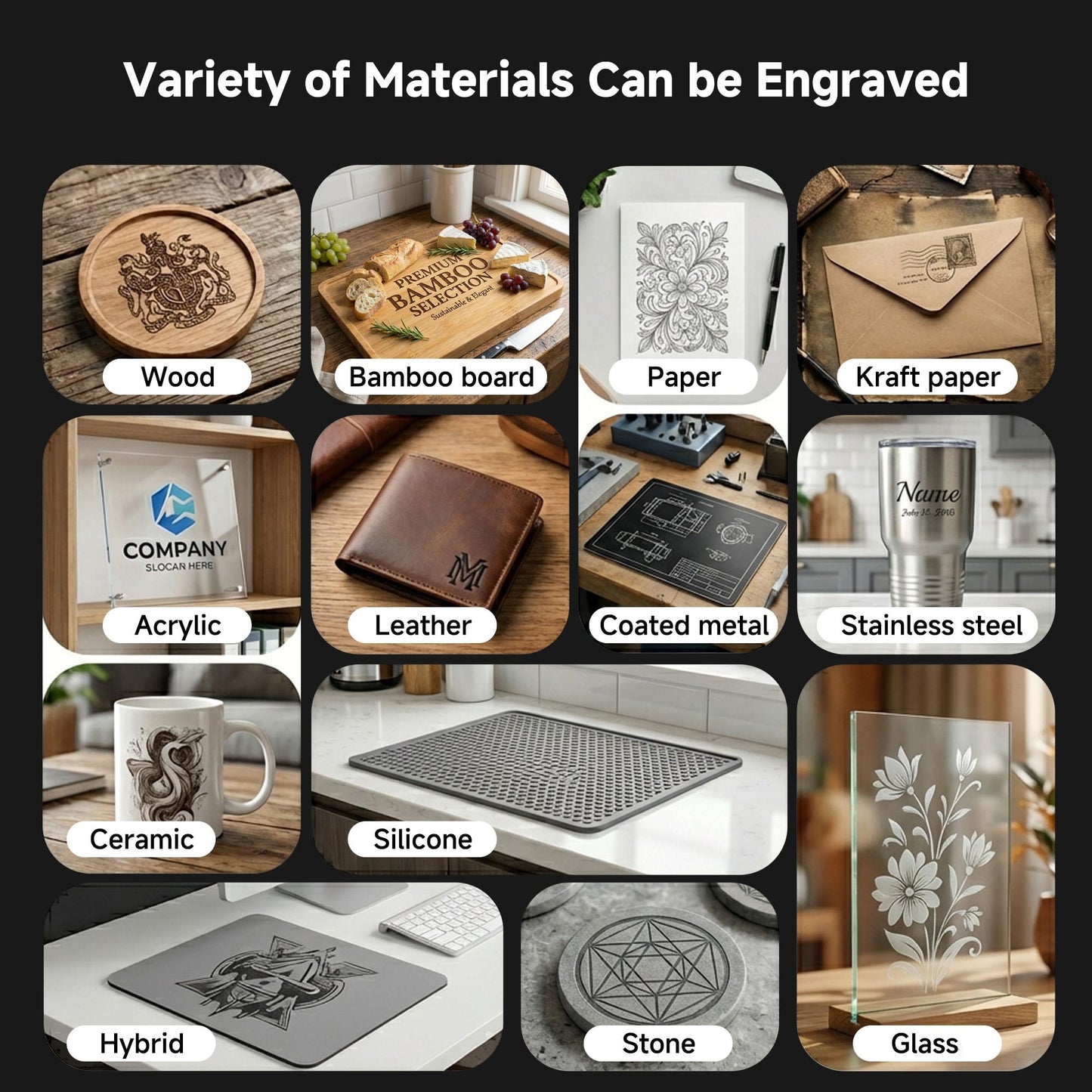 Artilume U1 Laser Engraver 3000mW, Laser Engraving Machine, WiFi, 0.01mm Precision, Large Working Area 150 * 200mm for Wood Leather Acrylic and More, Best for Beginners Small Business