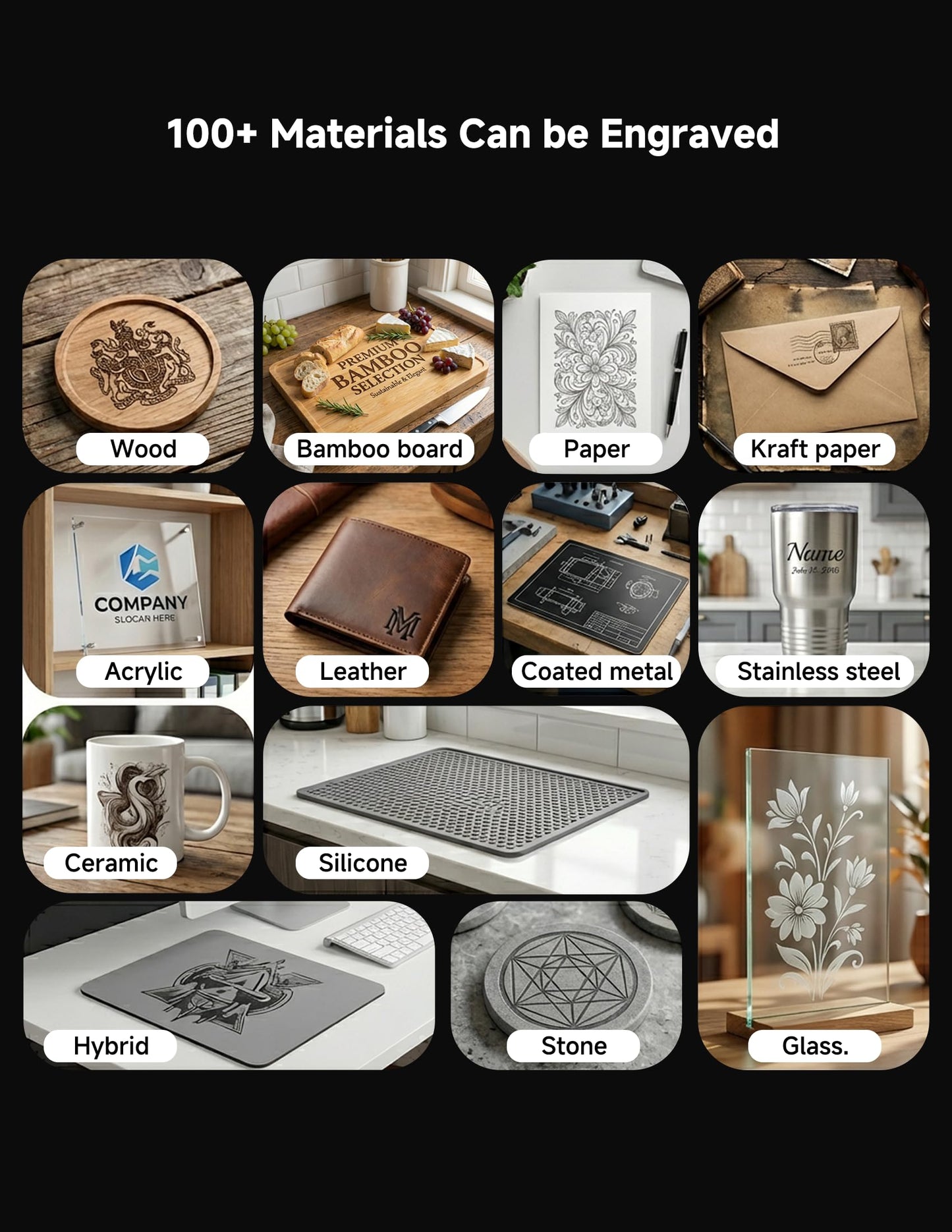 T1 Laser Engraver Machine 7000mW with APP, Foldable and Portable Laser Engraver with Height Extension and Cover, Higher Accuracy Engraver and Cutter for Wood Leather Acrylic, 200x150mm Engraving Area