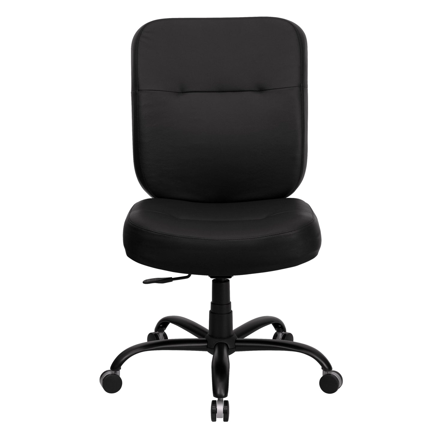 Flash Furniture HERCULES Series Big & Tall 400 lb. Rated Black LeatherSoft Executive Swivel Ergonomic Office Chair with Rectangle Back