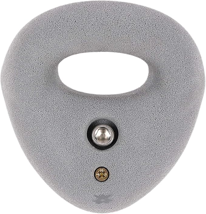 Atomik Rock Climbing Holds Large Bolt-On Ring in Gray Used in Gyms for Down-Climbing