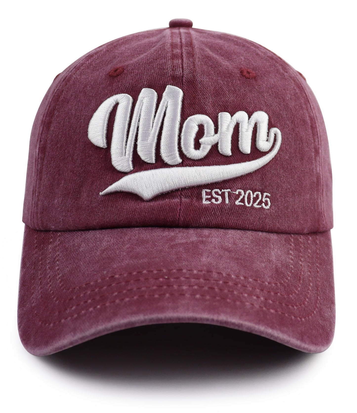 New Parents Gifts for Couples, Mom and Dad EST 2025 Hat, 3D Embroidered New Mother and Father Baseball Cap, Mother's Father's Day Birthday Gift