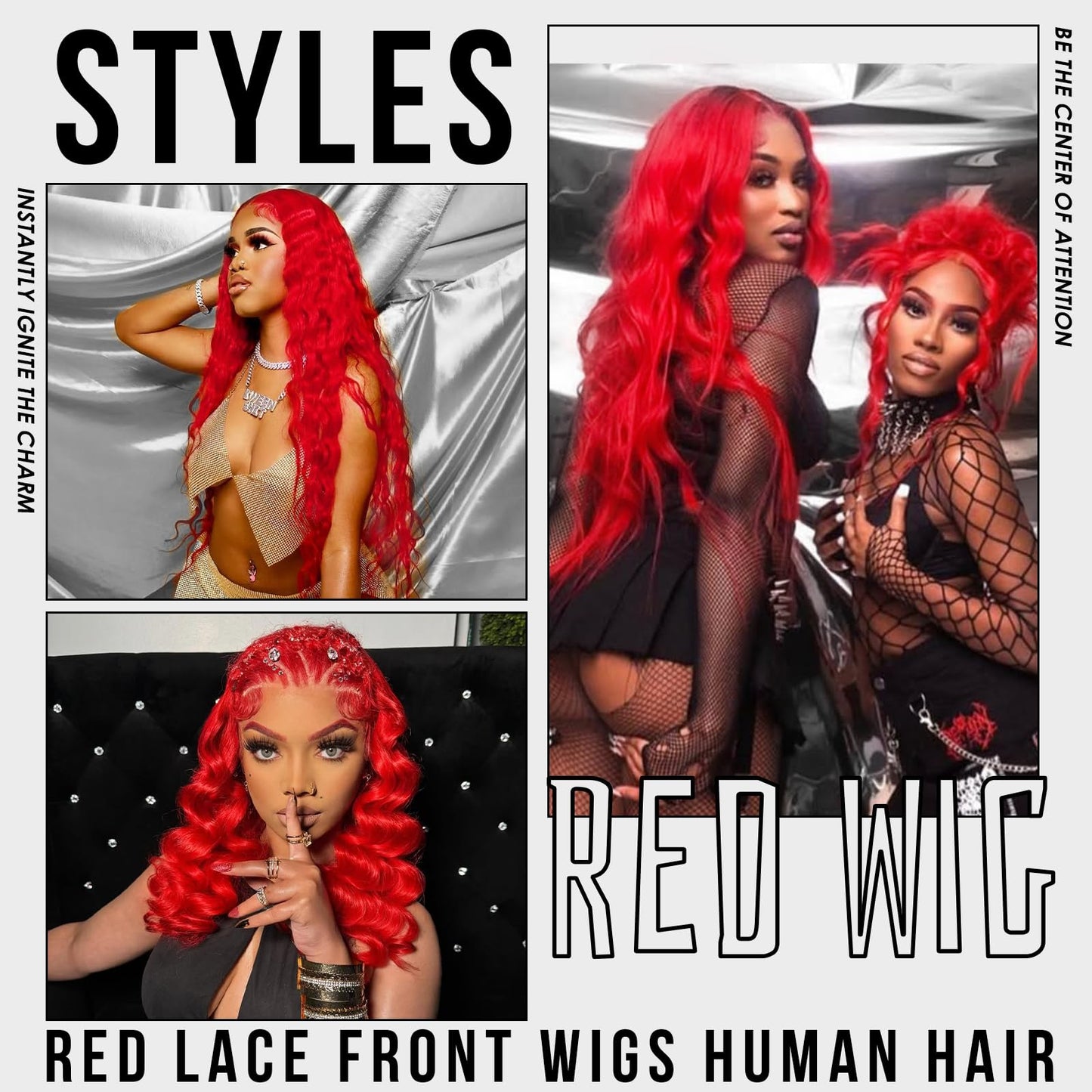 Shciyair 22 Inch Red Lace Front Wigs Human Hair Pre Plucked 13x4 Body Wave Human Hair Wig For Women 200 Density Red HD Lace Fron