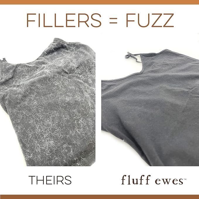 Hustle & Blush Fluff Ewes Wool Dryer Balls 3 Pack - XL Darks Premium New Zealand Laundry Set, Reduces Drying Time, Static Control, Chemical Free, Ideal Holiday Gifts for Women & Men