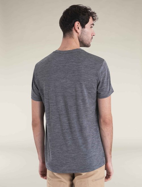 Icebreaker Men's Merino 150 Tech Lite Short Sleeve T-Shirt - Gritstone Heather - Large