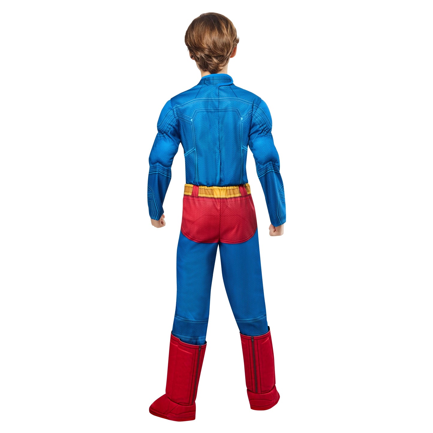 Rubies Superman Deluxe Kids Boys Costume Jumpsuit with Shoe Covers and Cape, X-Small, for Superhero Dress Up, Parties and Halloween