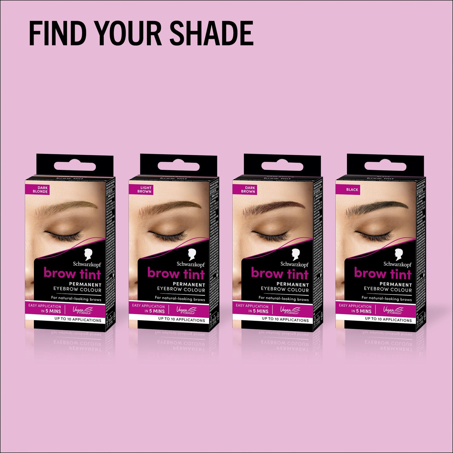 Schwarzkopf Brow Tint Dark Blonde (10ml), Permanent Eyebrow Tint, Long-Lasting Intensity, Water- and Smudge-Proof, Easy Application Brow Tint for Up to 10 Applications, Vegan Formula