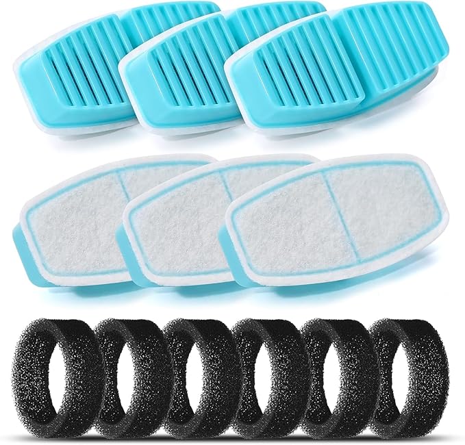 Cat Water Fountain Filters : BEMOONY Pet Water Fountain Replacement Filter - 12 Packs of Cat Fountain Filters (6 Carbon Fi...